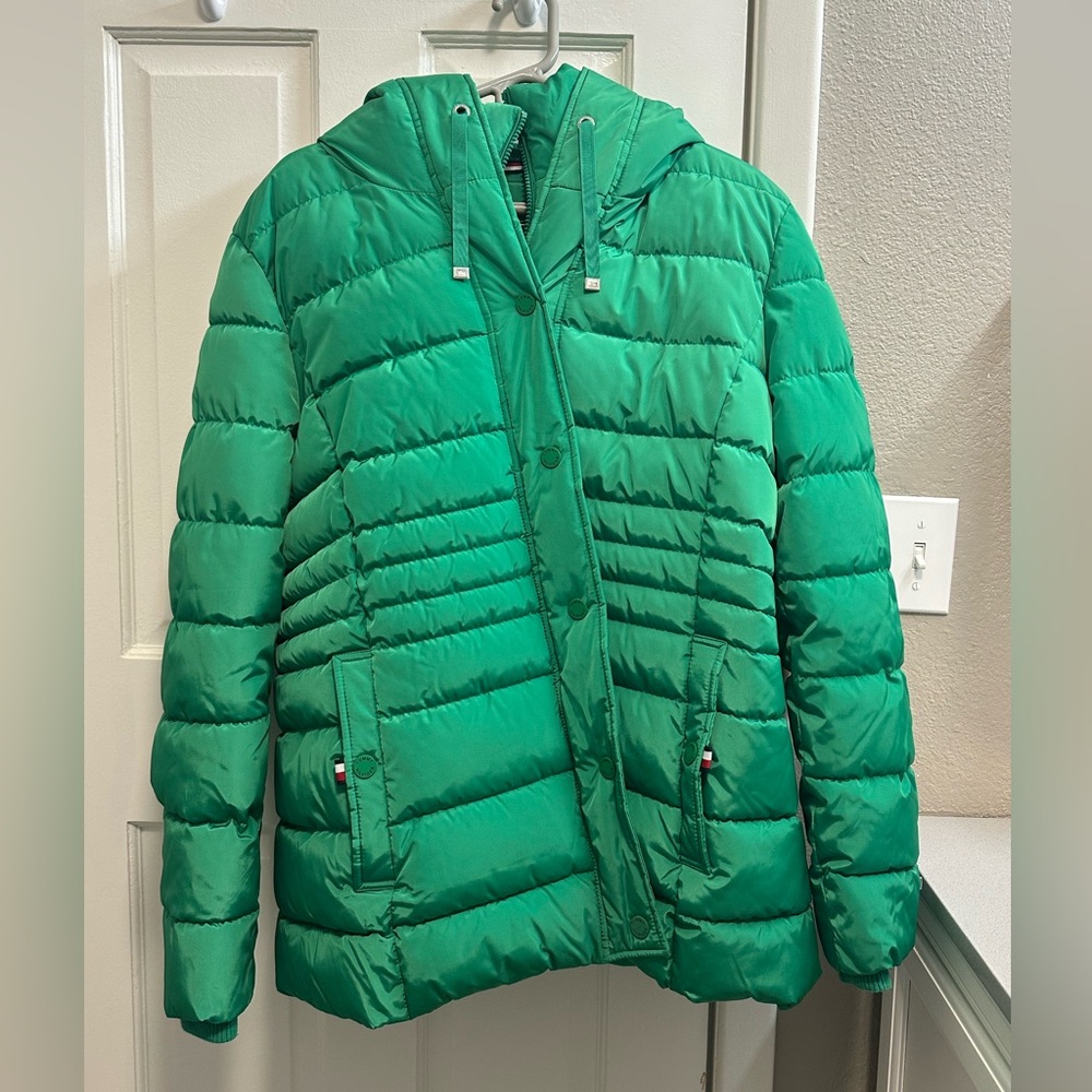 Tommy Hilfiger Green puffer coat